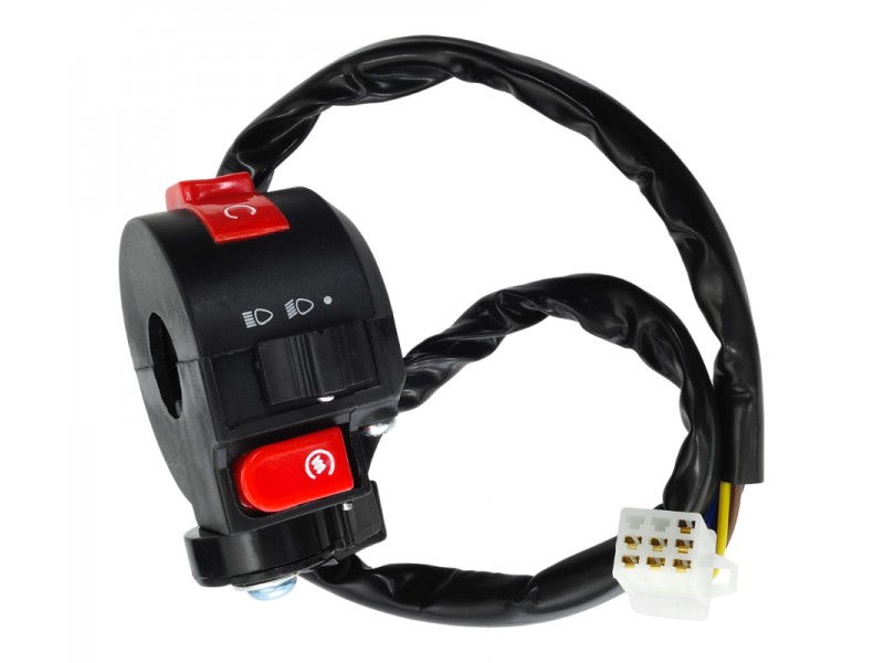 Combined switch, right for ATV 110 with suction lever (7 pin)