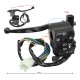 Combined switch left for moped with suction lever