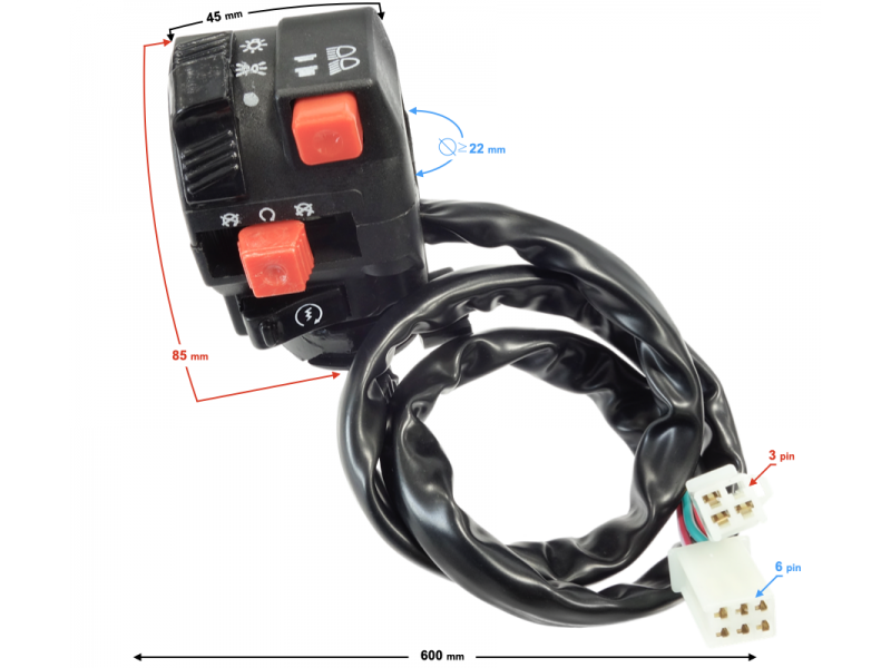 Left ATV Combination Switches