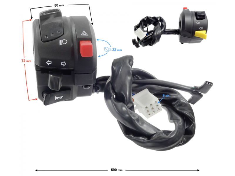 Left combination switch Stratos 125 Left combination switch Stratos 125