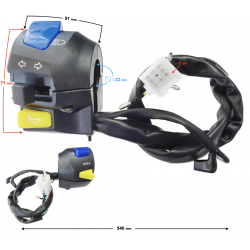 Left-hand combination switch for Fighter 2 /Euro 5 moped