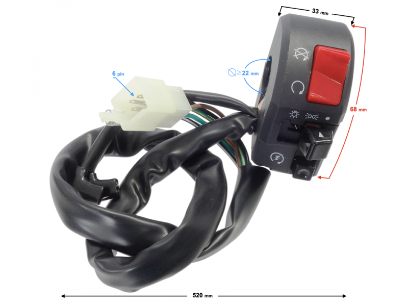 GT 125 right combination switch