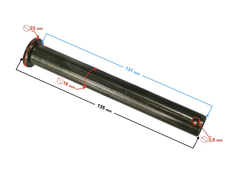 Central support axle Cafe Racer