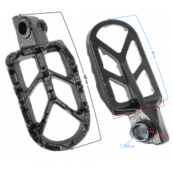 Left + Right Footrest NXT250/300