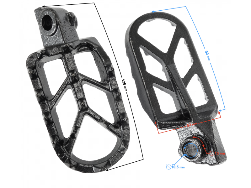 Left + Right Footrest NXT250/300