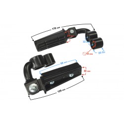 Front footrest for FR moped , set