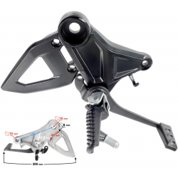 Front right footrest Naked 125