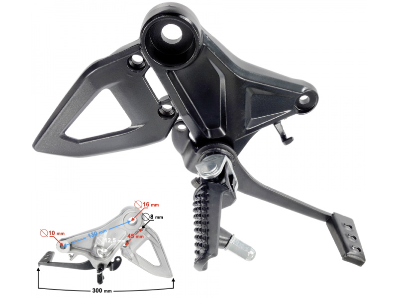 Front right footrest Naked 125