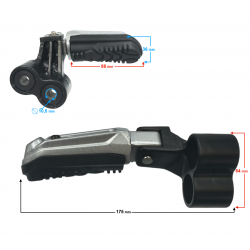 Front left footrest for Blade 125 motorcycle