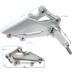 Front right footrest BLADE R