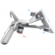 Rear right footrest BLADE R