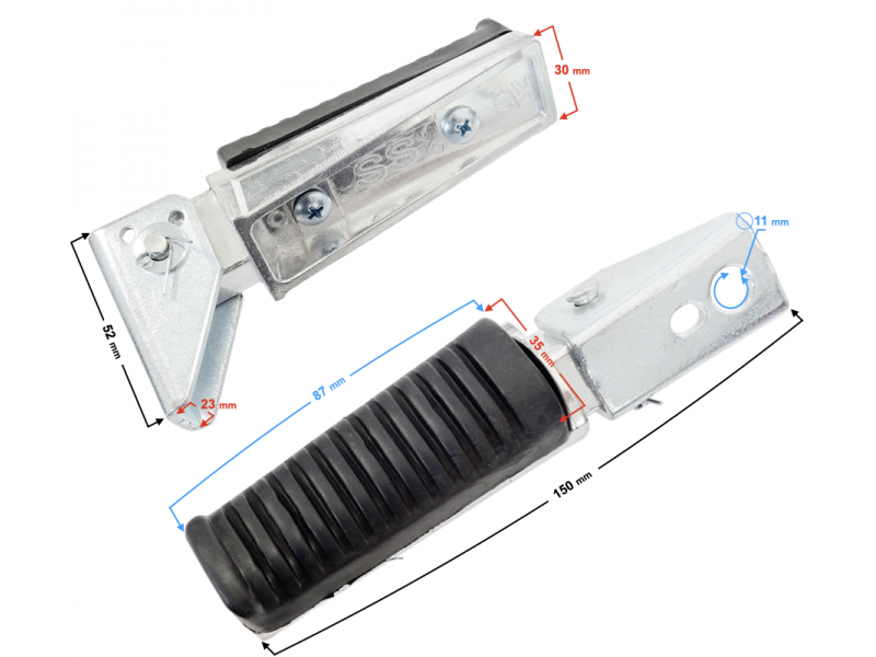 Rear footrest Street-R 125