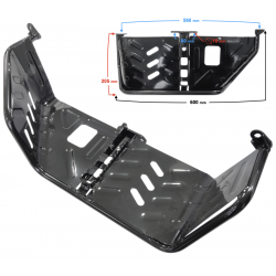 Left metal footrest ATV Eagle