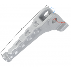 Footrest (left passenger set) VOGE 300 Rally