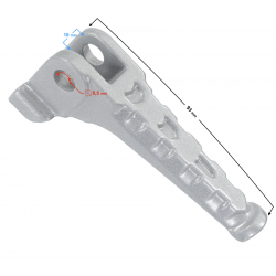 Footrest (right passenger set) VOGE 300 Rally