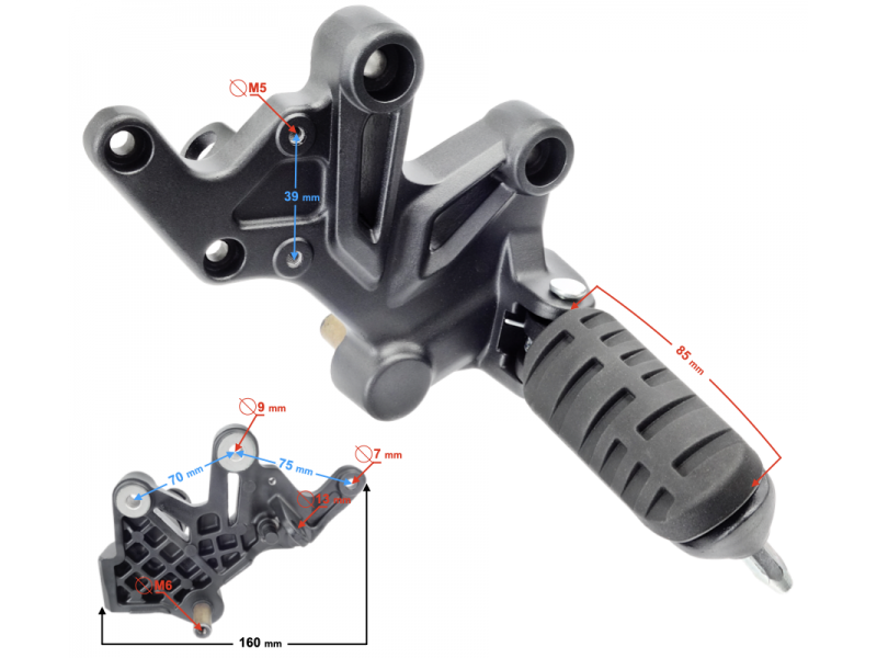 Footrest (drivers set right) VOGE 525ACX