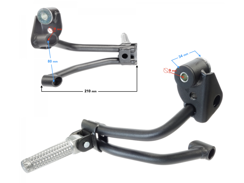 Footrest (right passenger set) VOGE 525ACX