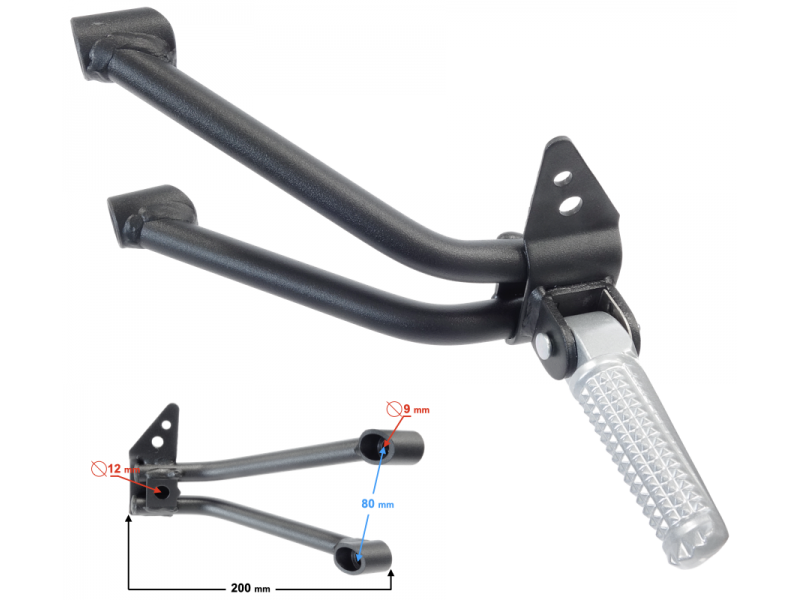 Footrest (left passenger set) VOGE 525ACX