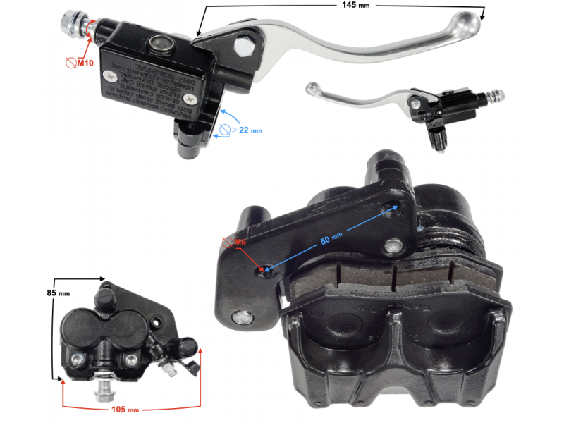 (WHOLESALE) Front Brake Master Cylinder+NXT150 Caliper