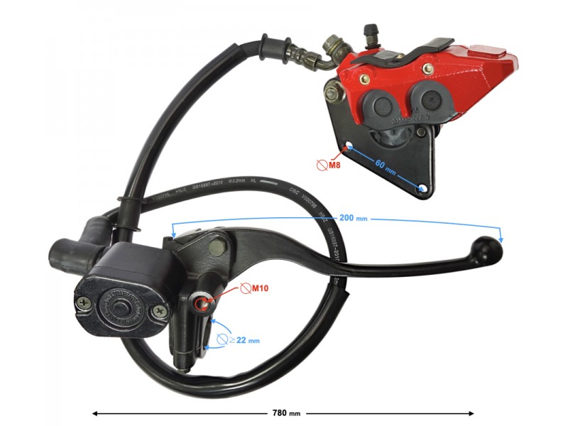 Front brake pump full set , for FR 2 moped
