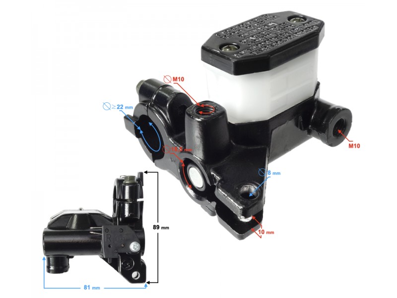 Front brake pump for Fighter 2 moped