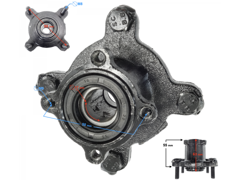 Hub ATV Rocky/Thor 125