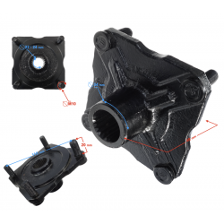 Front wheel hub for ATV Mikilon, outer part