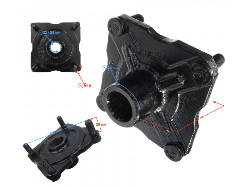 Front wheel hub for ATV Mikilon, outer part
