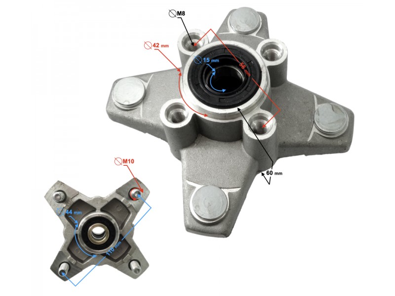 Front wheel hub for Pentora