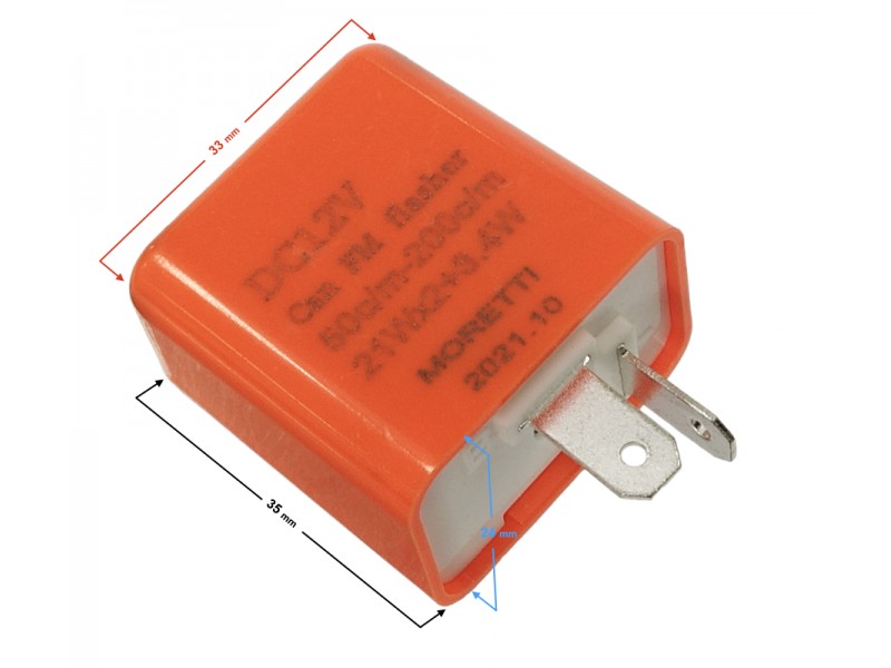 Flasher indicator LED 2 pin 12V