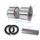 Rear wheel axle hub