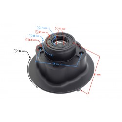 Rear wheel hub for FR 2 moped