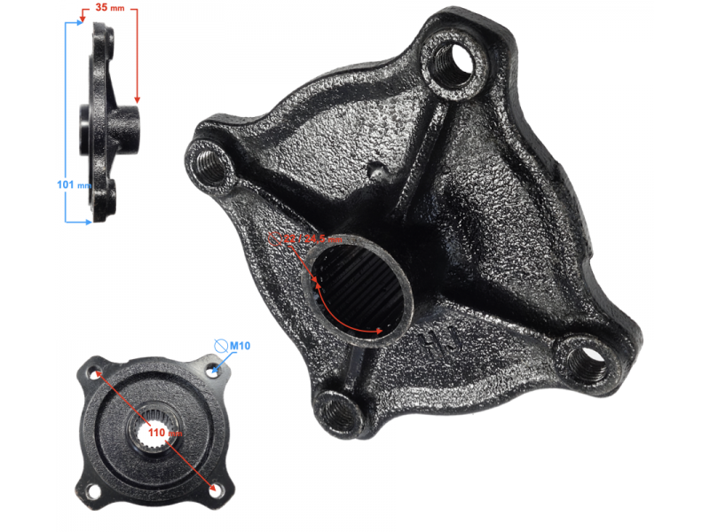 Rear wheel hub T-rex 125