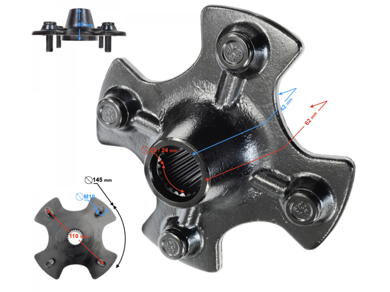 Wheel hub rear Discover 200