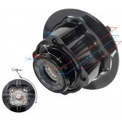 Wheel hub rear Street-R 125 Wheel hub rear Street-R 125
