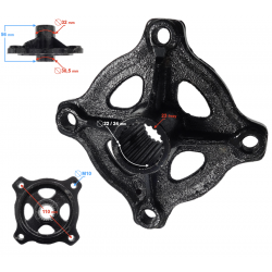Rear wheel hub ATV Eagle and Force