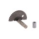 Kick starter shaft (crescent moon) for Delfin scooter (shaft length 72 mm.)