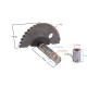 Kick starter shaft (crescent moon) for Delfin scooter (shaft length 72 mm.)