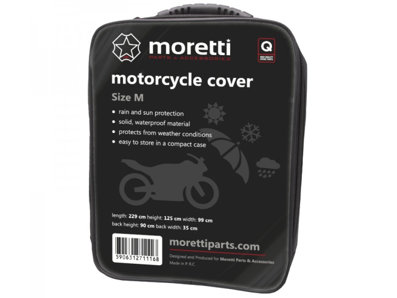 Moretti size M motorcycle cover