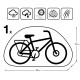 Cover for 1 bicycle