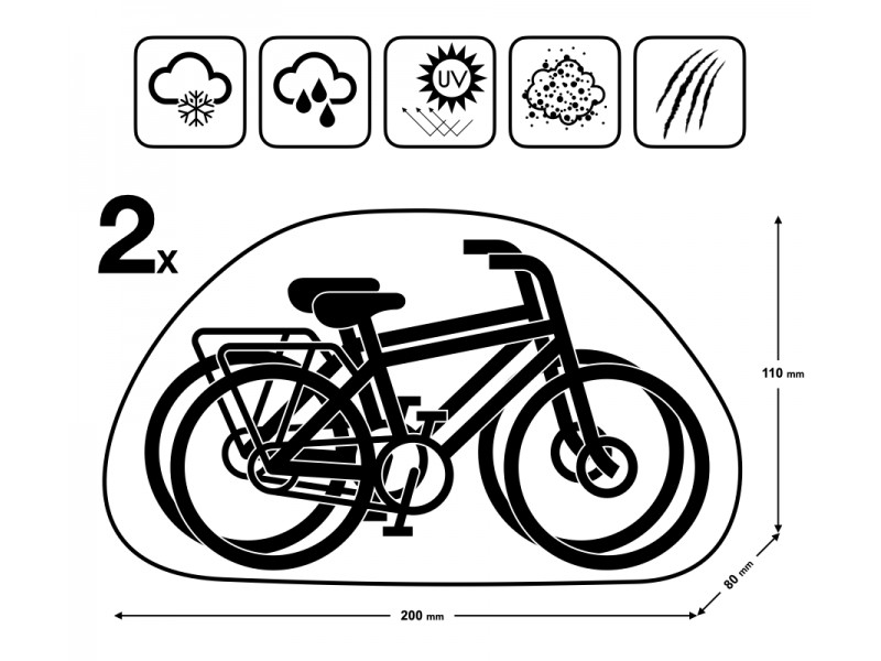 Cover for 2 bicycles Cover for 2 bicycles