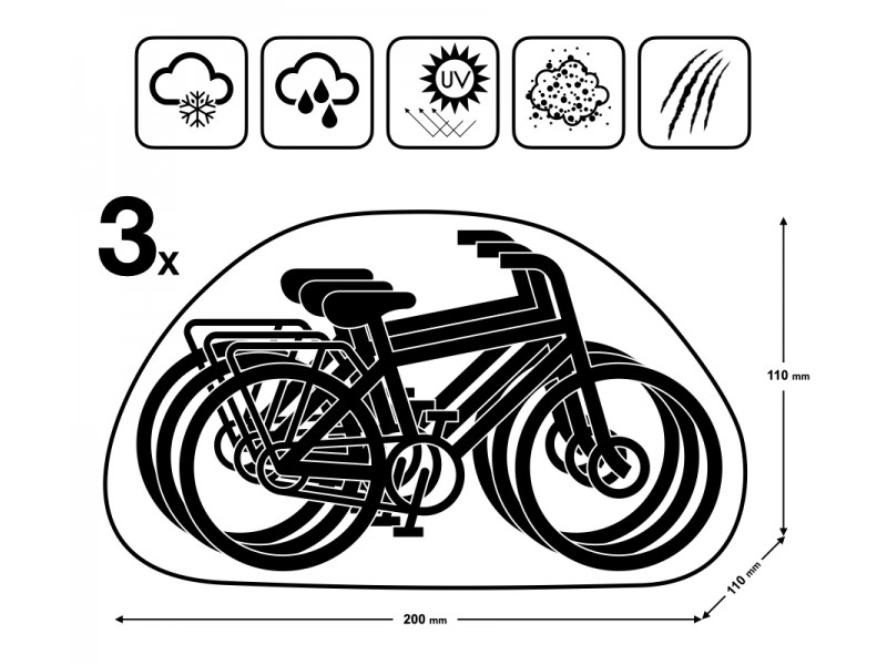 Cover for 3 bicycles