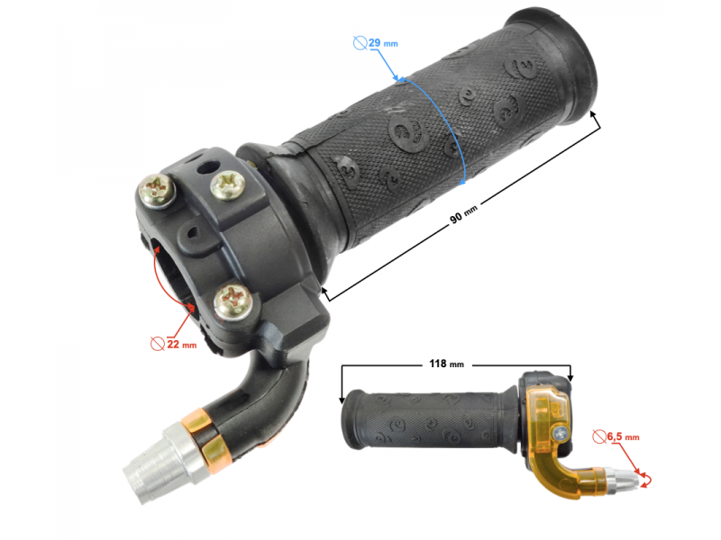 Pocket dirt bike throttle controler