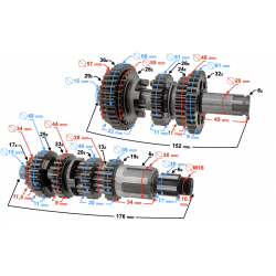 Gearbox for Hyper 125 E4