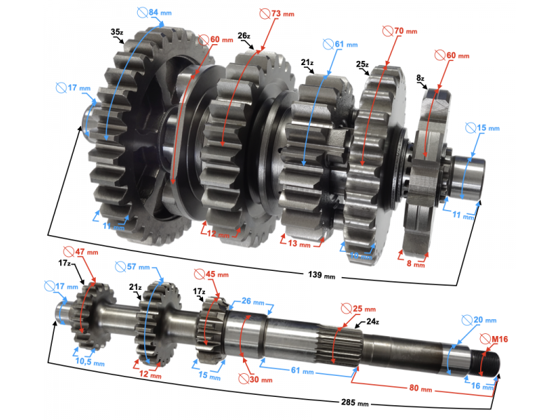 Gearbox Hisun Tactic 550