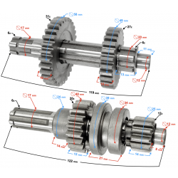 Gear box for engine ATV 110 1+1