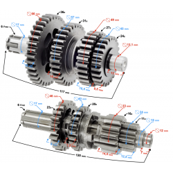Gearbox for Neken moped