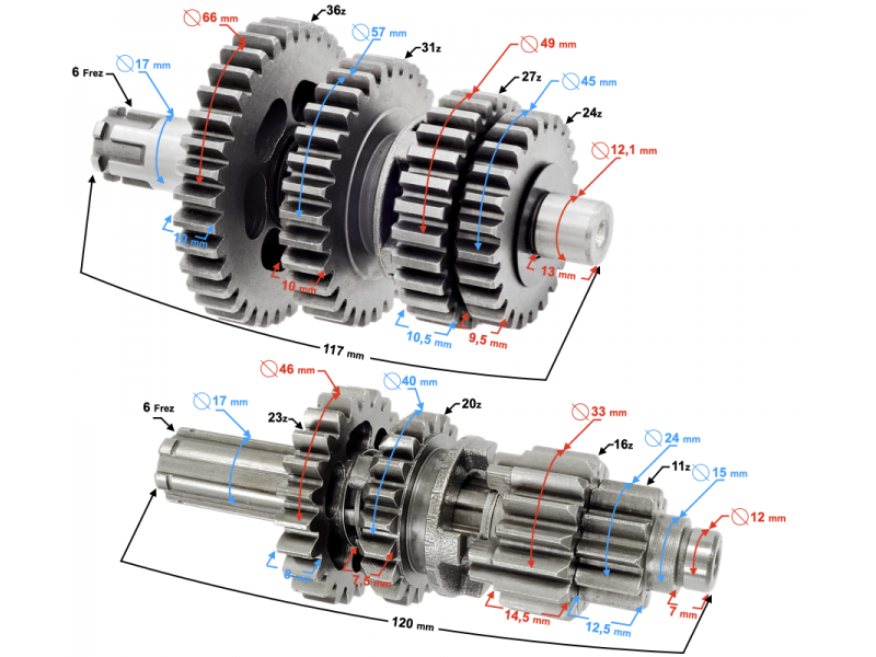 Gearbox for Neken moped