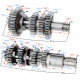 Gearbox for Moretti vertical 162FMJ, 150cc 4T 5-speed manual engine