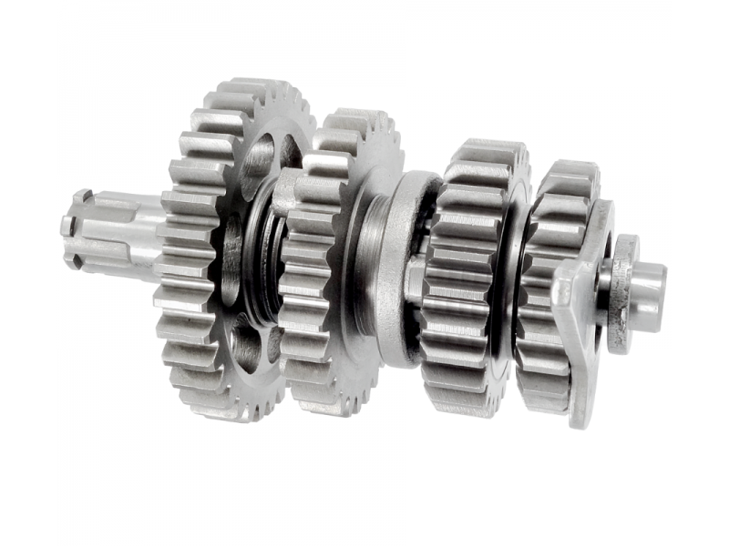 Gearbox for Moretti horizontal 154FMI engine, 125cc 4T, 4-speed Manual, Black